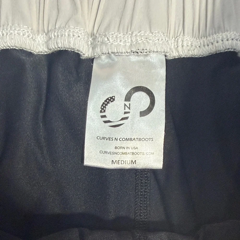 Women's Athletic Ombre Shorts in Black and Gray - Picture 3 of 9